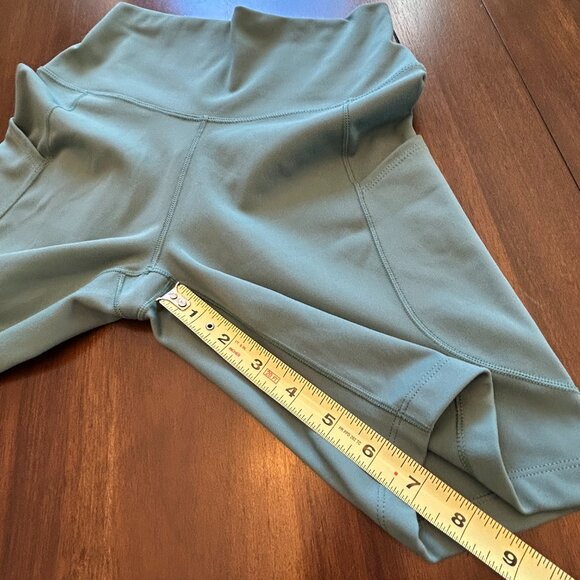 Nike Dri-Fit Women's High-Waist Bike Athletic Shorts Size Small Green - Picture 13 of 13